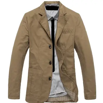 2023 חדש קוריאה סגנון Mens ז 'קט בלייזר כותנה עסקי מזדמן טרנץ' מעיל Mens מעיל פנאי מעיל בגדי גברים