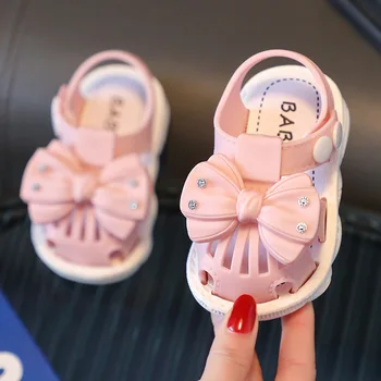 2023 קיץ, תינוק חדש סנדלים רכים הבלעדי החלקה פעוט נעלי פעוט ילדה קריקטורה תינוק סנדלים