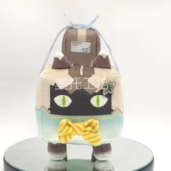 20cm משחק אנימה Genshin השפעה Kirara חמוד חתול קטיפה ממולאים צמר גפן בובות מצוירות כרית Cosplay Plushie מתנה לחג המולד