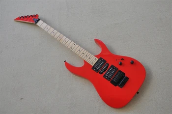24 סריגים גיטרה חשמלית מייפל fretboard אדום שחור חומרה גשר טרמולו תמונות אמיתיות במלאי 41