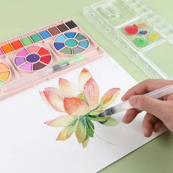 36Colors מוצק בצבעי מים לצייר להגדיר צבע מים פיגמנט עבור ציוד אמנות