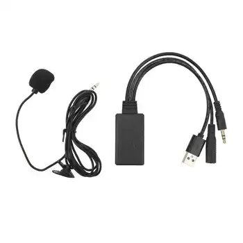 AUX IN AUX USB יציאת מיקרופון דיבורית מיקרופון מוסיקה מתאם עבור ב. מ. וו Z4 E60 E63 E64 E66 E81 E90