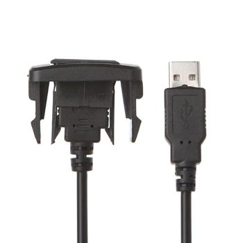 AUX USB כבל מתאם 12-24V חוט תיל טעינת USB מתאם עבור טויוטה ויגו