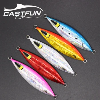 CASTFUN 100 גרם 150 גרם פיתיון דיג לאט צוחקת לפתות מתכת יג מים מלוחים צוחקת לפתות ים לפתות דייג
