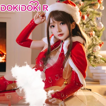 DokiDoki-R Cosplay סרבלים Cosplay סקסי תלבושות חג המולד סקסי חג מולד תלבושות טייץ תחפושת Cosplay חג המולד