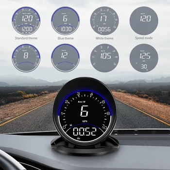 G6 GPS HUD לרכב אוניברסלי דיגיטלי מד מהירות מעל למהירות השעון המעורר הוביל בראש התצוגה עבור כל רכב ב-מחשב לוח אביזרי רכב