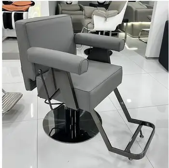 המספרה כסא מעלית מסתובבת high-end מספרה מסור חיתוך הכיסא אופנה פשוטה גיהוץ לצבוע את הכיסא