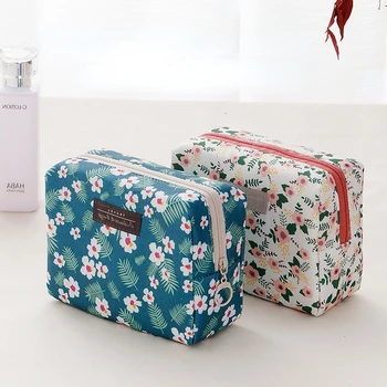 חדש קוסמטיים תיק חמוד מיני נייד לשאת על בנות רחצה אחסון תיק נסיעות היופי ארגונית פרח התיק איפור שקיות אחסון