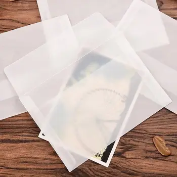 חומצה גופרתית נייר המעטפה הסיטוניים שקוף מט נייר ביל נייר המכתבים גלויה שקית נייר כרטיס מתנה שקית אחסון אצווה