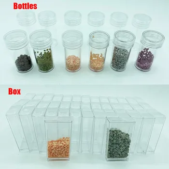 יהלום ציור אביזרים קופסת DIY מיכל רקמה פסיפס כלים חרוז לחצות סטיץ פלסטיק תרגיל אחסון בקבוקים ריקים/Box