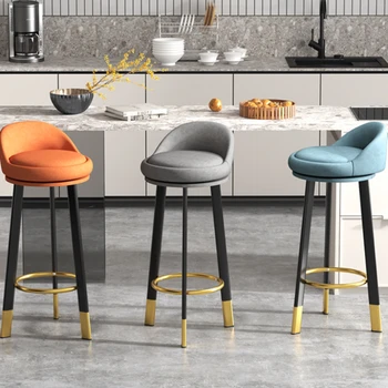 מודרני המסתובב בר כיסא פשוט גבוה הדום במטבח כיסאות יוקרה כסאות בר כסאות אוכל taburetes דה בר רהיטים