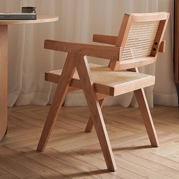 מינימליסטי מעץ, כסאות אוכל קומה עיצוב מודרני קומה כסאות אוכל מעצב יהירות Chaises-סל אבוס מרפסת ריהוט