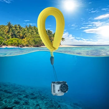 מצלמה עמיד למים לצוף קצף צף רצועה על מצלמה מתחת למים צפה צמיד יד אחיזה רצועת שרוך