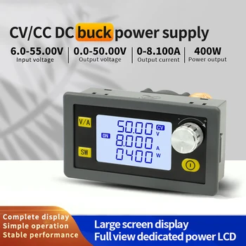 משתנה DC-DC Buck Converter CC-CV מעבדה לרדת וסת מתח מתכוונן אספקת חשמל מודול 8A 50V 250W 400W