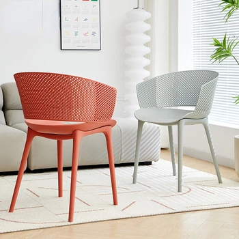 נורדי האוכל הכיסא אופנתי מעצב אישיות מודרני פשוט כיסא הטרקלין יצירתי מסעדה ישיבת כסא עם משענת גב