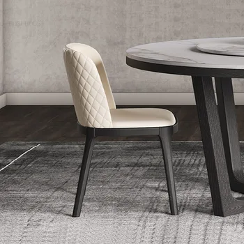 נורדי יצירתי רך תיק כסאות אוכל מינימליסטי חדר אוכל ריהוט מודרני משענת הכיסא מסעדה פנאי האוכל הכיסא
