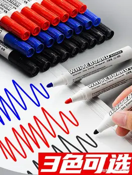 ניתן למחיקה לוח עט, עט הלוח, המורה עם בסיס מים שחור, סמנים, מוחק ילדים צבע, אדום, כחול, כתיבה
