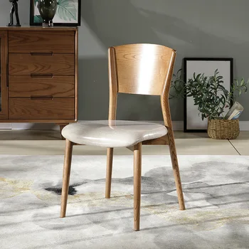 עץ מלא במלתחה רהיטים כסאות אוכל מודרני מינימליסטי משק הבית בחזרה בכיסא נורדי מעונות מסעדה פנאי הכיסא G