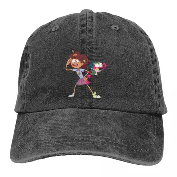פאני חמוד כובע בייסבול גברים כובעי נשים מגן הגנה Snapback קומיקס דו-חיים אן כמוסות