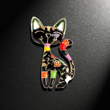 צבעוניות צבעה שמן, אמייל חתלתול סיכה יוקרתית מתנה חתול הסיכה זכר ונקבה טמפרמנט מעיל אביזר