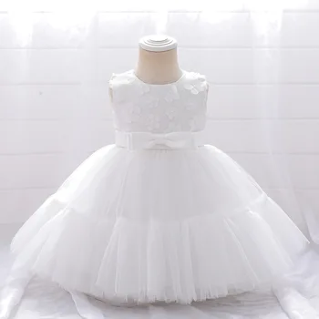תינוק ילדה פרח שמלת נסיכה ילדים טוטו חתונה, מסיבת יום הולדת שמלות 0-5 שנים בנות ילדים שמלת תלבושות בגדים