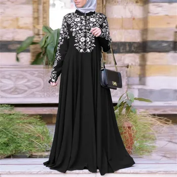 תפירת הבגדים המוסלמים הערבים תחרה Jilbab נשים שמלת האסלאמית Abaya מקסי Kaftan של שמלות נשים.